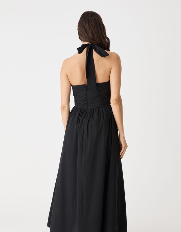 Forcast - Kayleigh Cotton Halter Dress