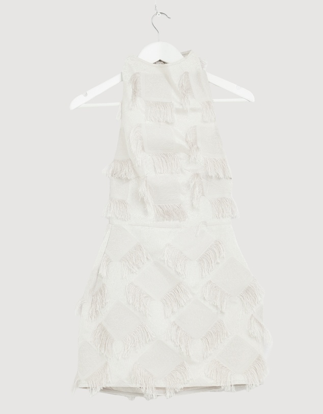 Revibe - Repaired Paris Georgia Back Wrap Mini Dress - AU 6