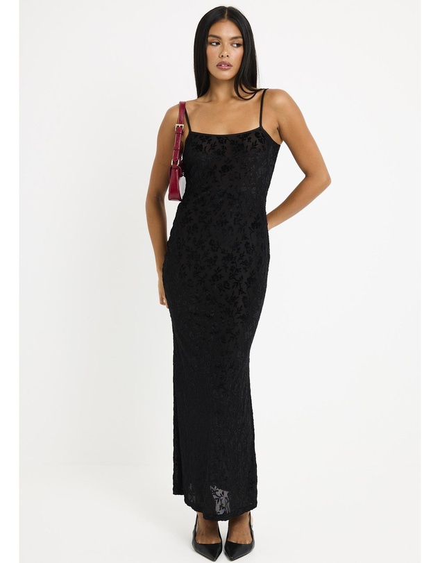 Alice In The Eve - Devon Burn Out Slip Maxi Dress
