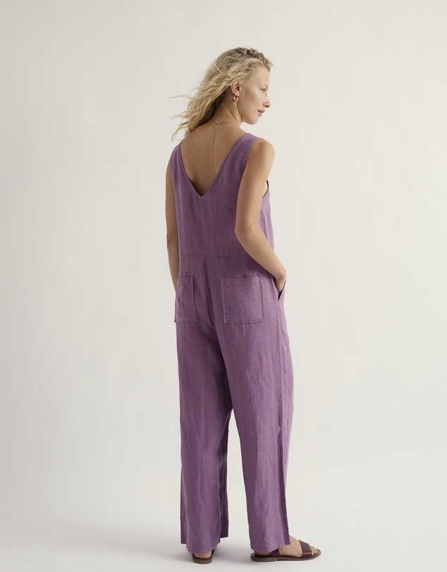 Seasalt - Seasalt Cornwall Purple Salt Air Wide Leg Jumpsuit