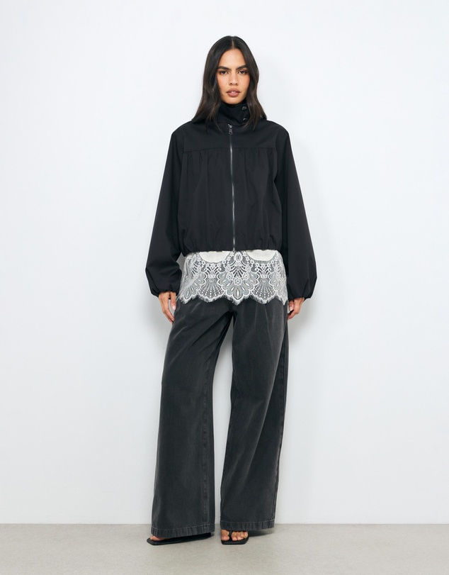 AERE - Tora High Rise Pleat Front Jeans
