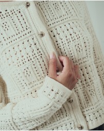 IDA+S - Thea Cashmere Crochet Cardigan