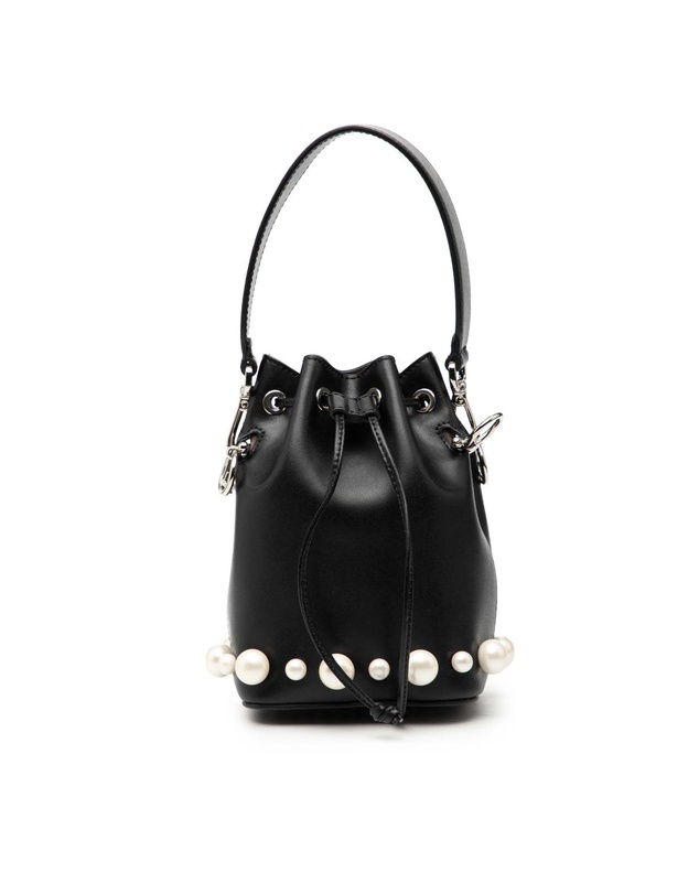 Pre-Loved by Azura Reborn - Pre-Loved Mini Leather Pearl Mon Tresor Bucket Bag