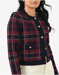 Forcast - Siane Check Knit Cardigan