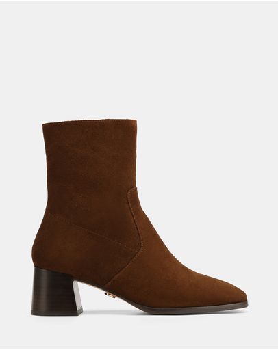 Dark Brown Suede Leather