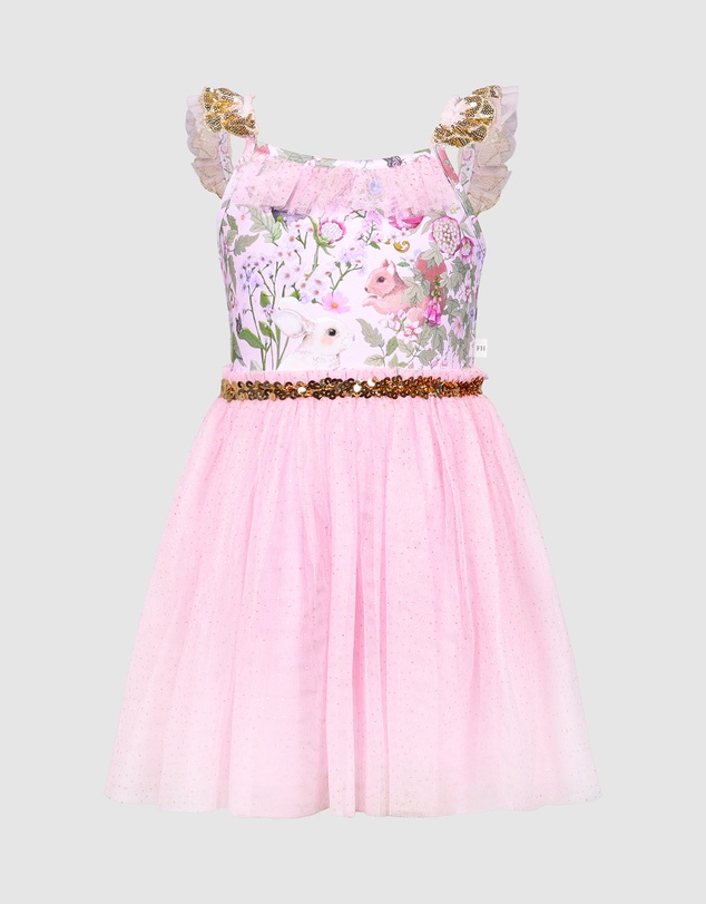 Fleur Harris - 'Heirloom Treasures' Amelie Dress in Pink Multi