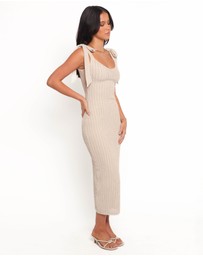 Petal & Pup - Livia Midi Dress - Beige