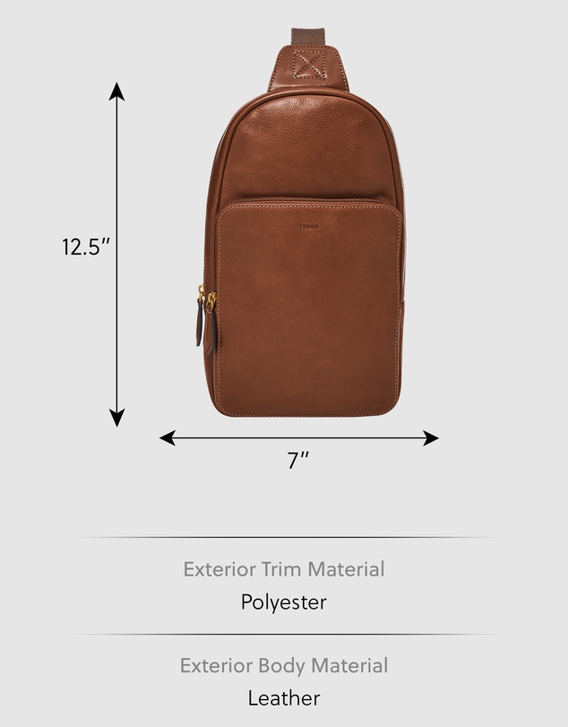 Fossil - Finn Brown Shoulder Bag