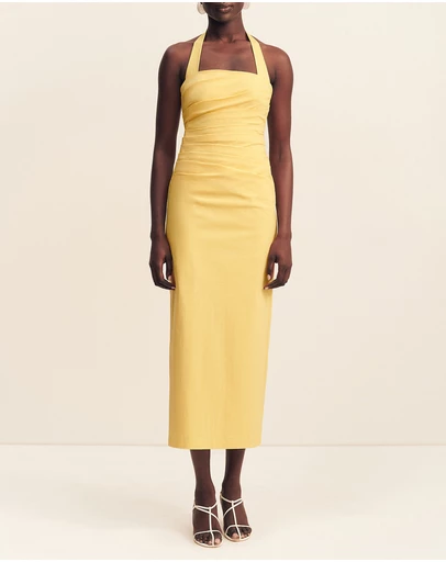 Shona Joy - Campbell Draped Halter Maxi Dress