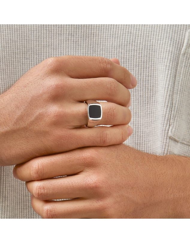 Michael Hill - Ring with Black Onyx in Sterling Silver