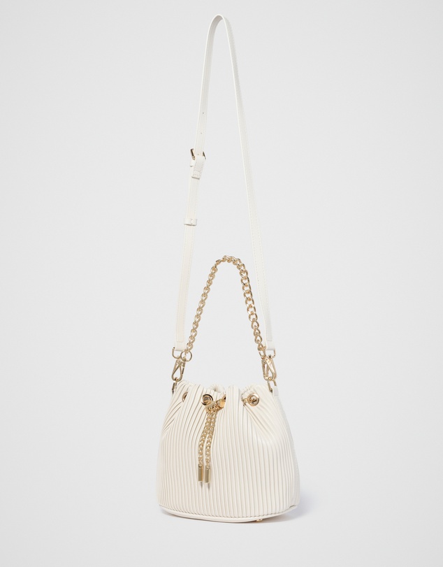 Forever New - Dahlia Drawstring Pleated Bucket Bag