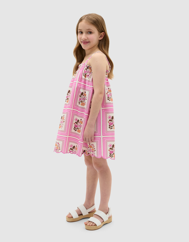 Seed Heritage - Scarf Print Scallop Dress