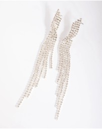 Lovisa - Silver Twisted Strand Drop Earrings