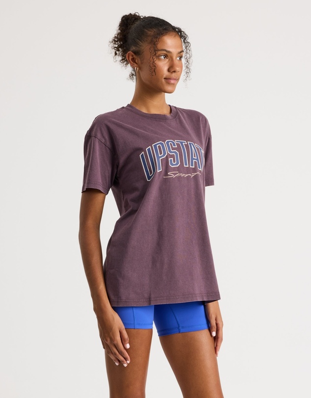 Upstate - Thrive Tee - Perfectly Plum Snow Wash