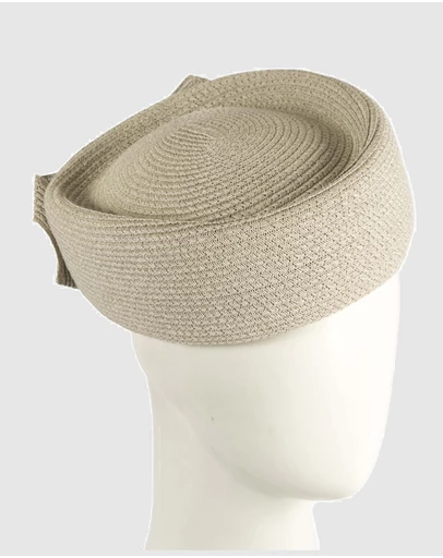 Max Alexander - Silver Braid Pillbox Hat