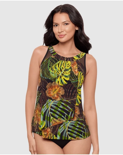 Miraclesuit Swimwear  - Sunset Islet Ursula Underwired High Neck Tankini Top