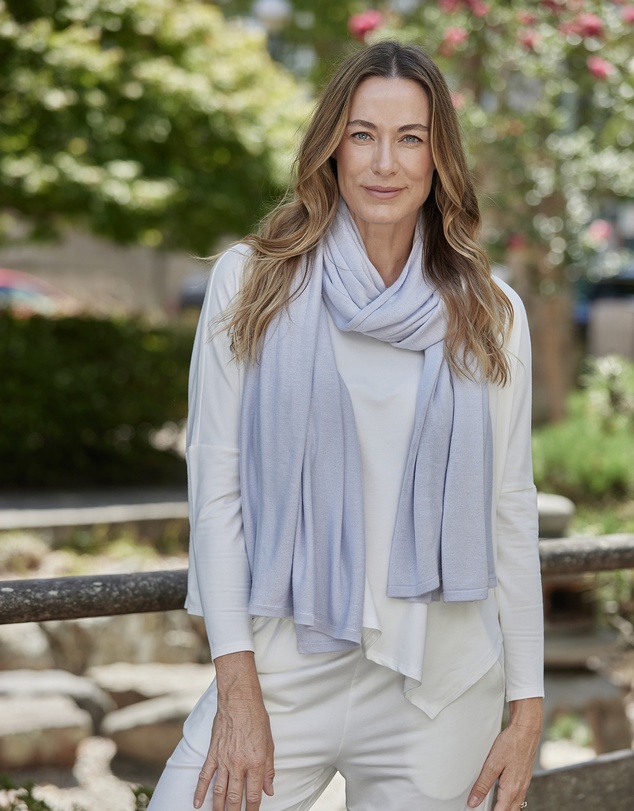 Bamboo Body - Bamboo & Recycled Cashmere Wool Travel Wrap - Heather