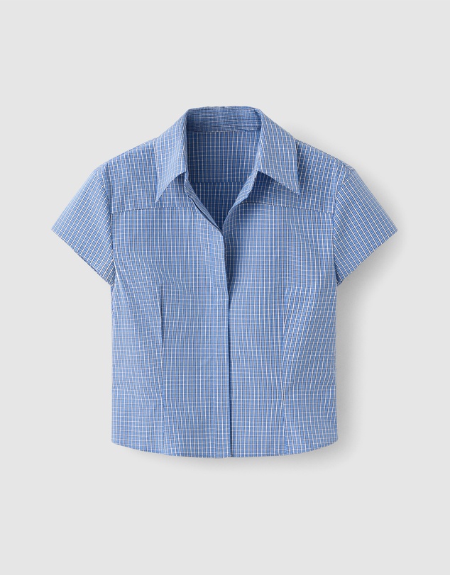 M.N.G - Check Crop Shirt