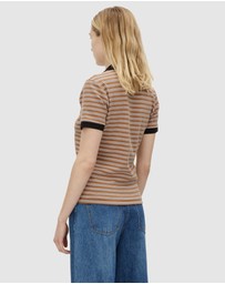 C&M CAMILLA AND MARC - Platinum Short Sleeve Polo