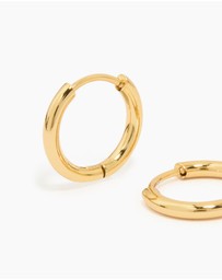 Lovisa - Waterproof Gold Plated Stainless Steel Core Clicker Earrings 14 MM
