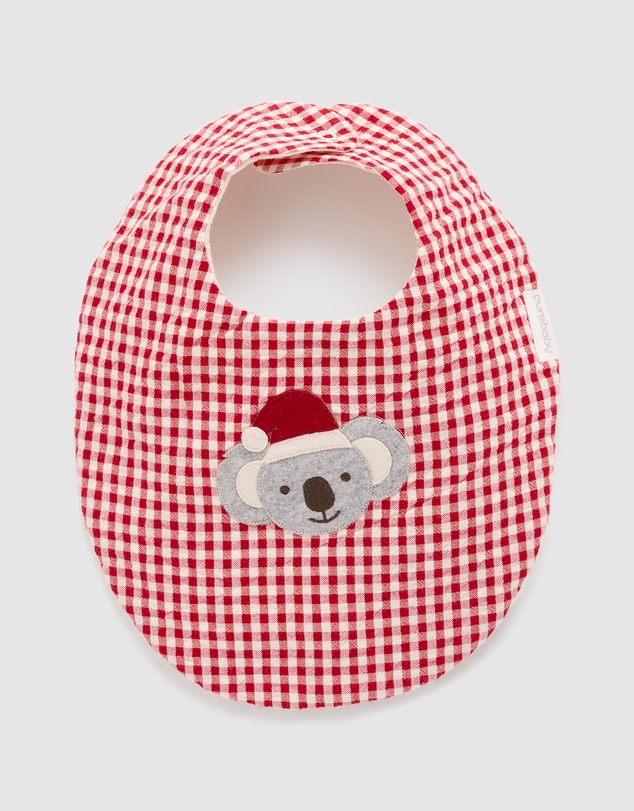 Purebaby - Santa Bib-Kids-Babies