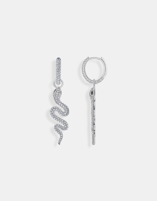 THOMAS SABO - Single hoop earring with white stones