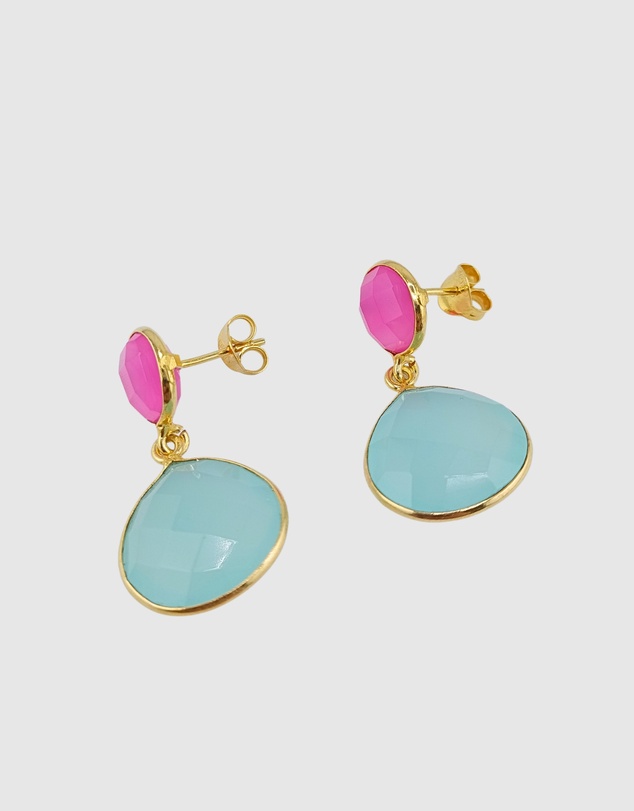 Izoa - Marina Drop Stud Earrings