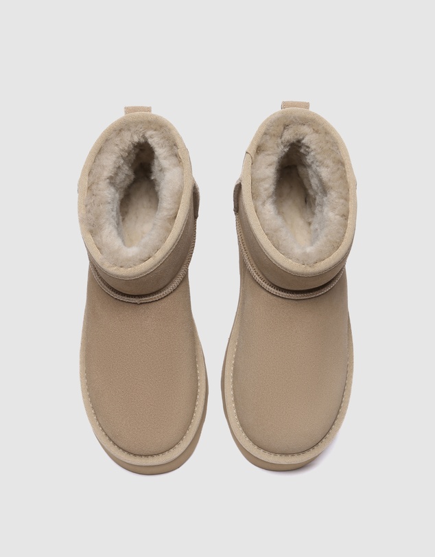 EVERAU - Australian Shepherd Ugg Rommie Platform Cow Suede Upper UGG Boots