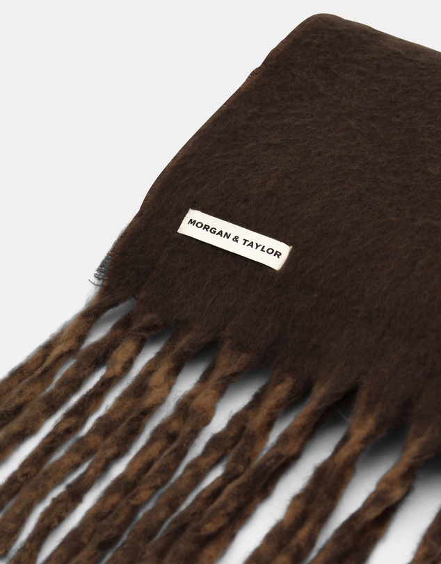 Morgan & Taylor - Hannah Reversible Scarf in Brown