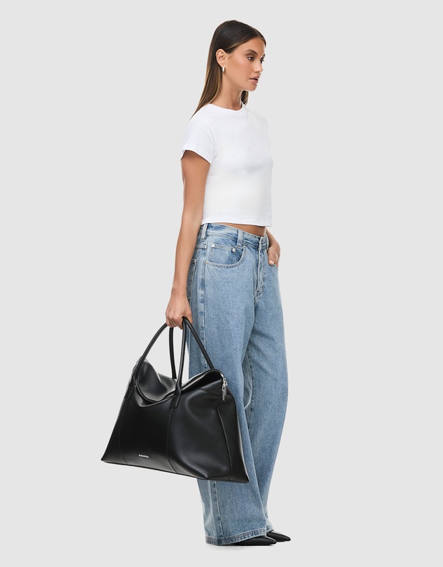 Nakedvice - The Hugo Black Silver Duffle Bag