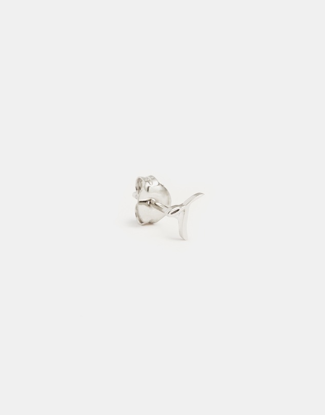 By Charlotte - Sterling Silver Love T Earring