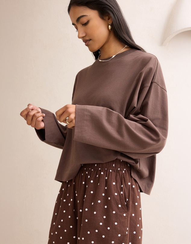 Ceres Life - Beau Long Sleeve Slouchy Tee