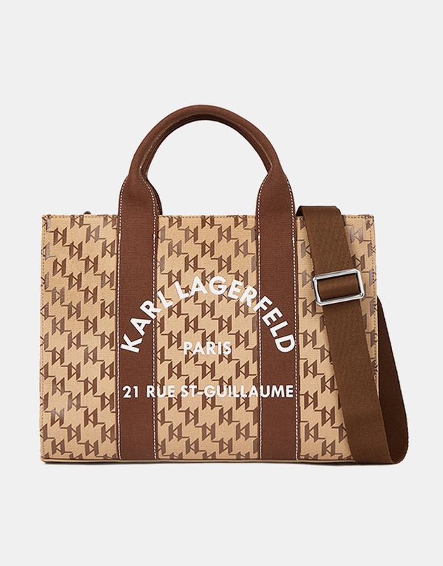 Karl Lagerfeld - K/Rue St-Guillaume Square Monogram Medium Tote Bag