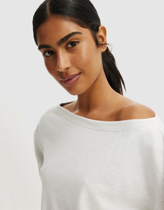 Cotton On Body - Dreamy Soft Boat Neck Long Sleeves