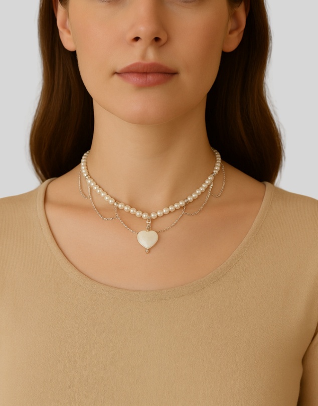 KAJA Clothing - Love Pearl Vintage Necklace-Pearl Necklace
