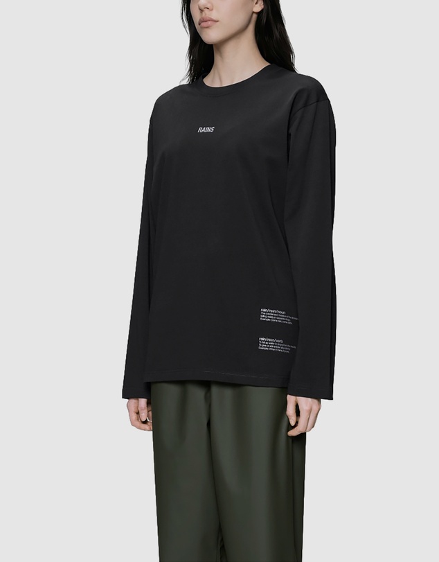 RAINS - Women's Classic Long Sleeve T-Shirt Rains Black