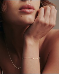 SAINT VALENTINE - Floating Stone Bracelet - Silver