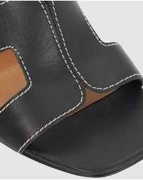 Dune London - Jupe - Black Leather