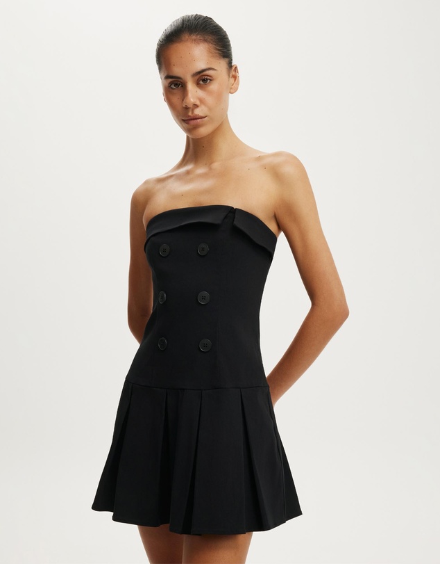 Cotton On - Strapless Suiting Mini Dress
