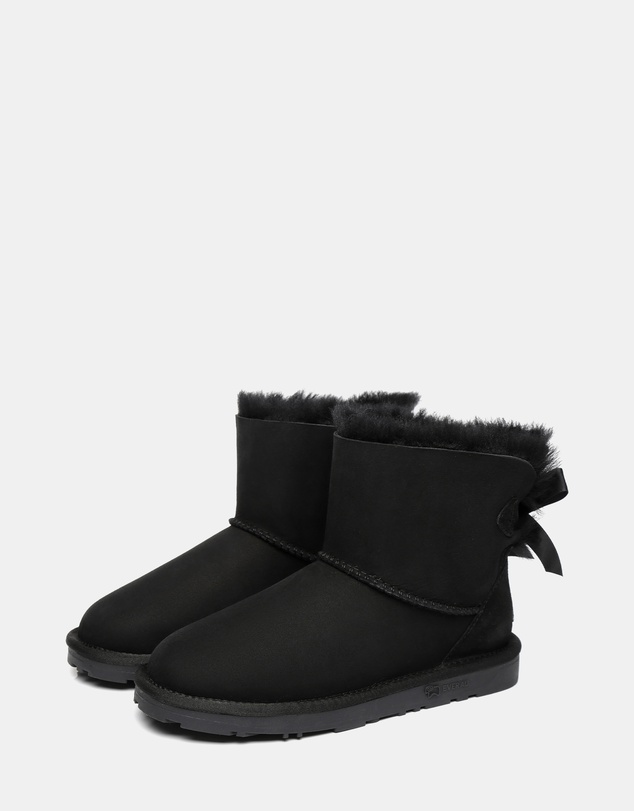 EVERAU - EverAU Ugg Mini Back Bow Sheepskin Upper UGG Boots