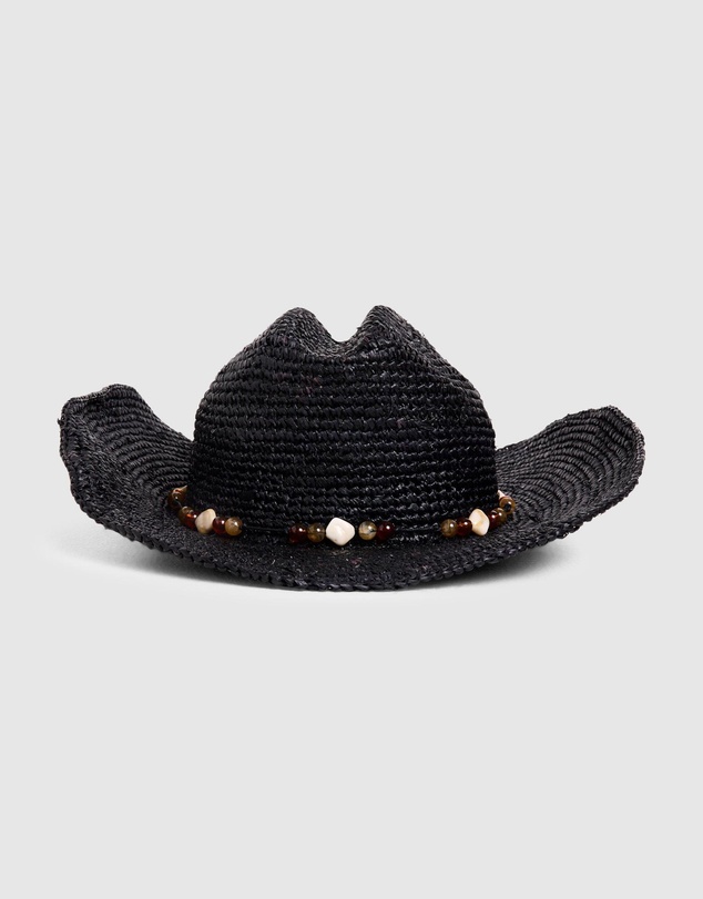 Subtitled - Connie Raffia Cowboy Hat