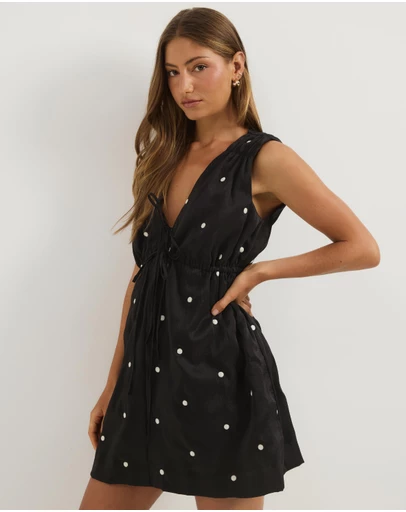 Atmos&Here - Hanna Polka Dot Organza Mini Dress