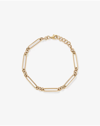 Michael Hill - Paperclip 3 and 1 Bracelet in 10kt Yellow Gold