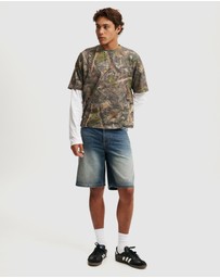 Cotton On - Baggy Denim Shorts