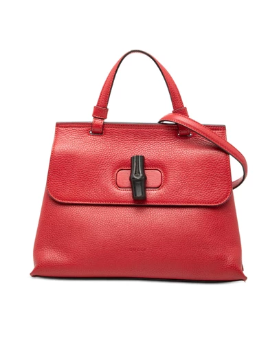 Pre-Loved by Azura Reborn - Pre-Loved Small Leather Bamboo Daily Satchel