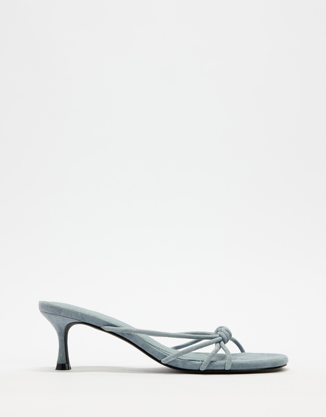AERE - Suede Crossover Strappy Heels