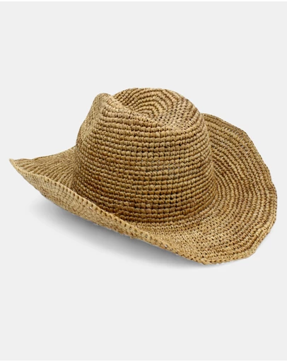 Morgan & Taylor - Rowyn Relaxed Cowboy Fedora in Tan Brown