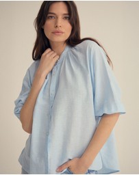 Oxford - Annika Washed Linen Shirt