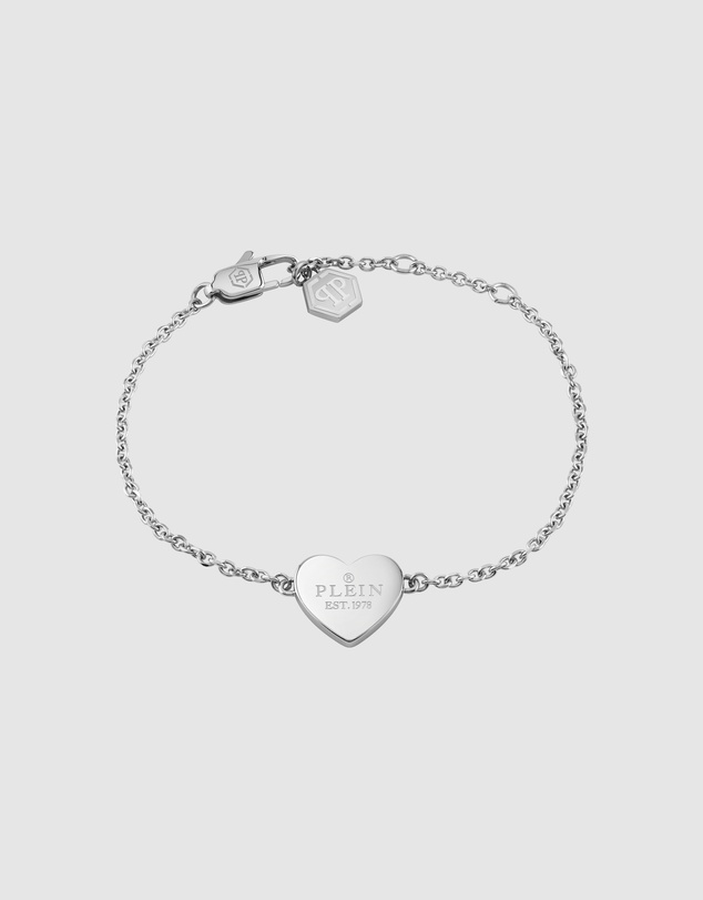 Philipp Plein - Philipp Plein Rocked Heart Silver-Tone Bracelet