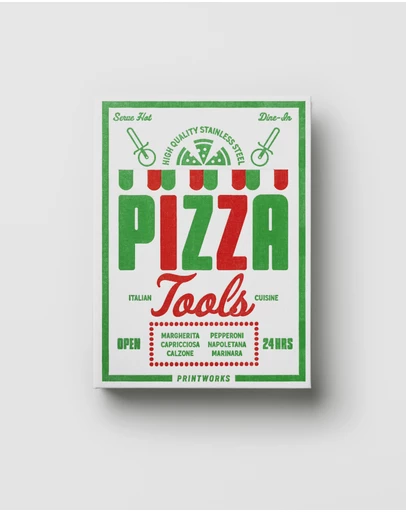Printworks - Printworks The Essentials Pizza Tools-Red White